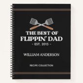Beste Flippin Vader Spatel Grappig Retro Recept Notitieboek (Voorkant)