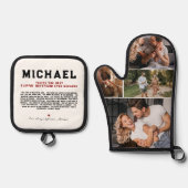 Beste flippin' vriendje ooit | 4 Foto Ovenwant & Pannenlap Set (Voorkant)