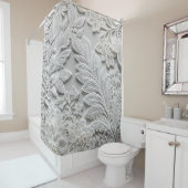 Beste Floral wit douchegordijn (In situ)