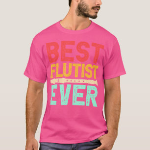 Beste fluitist ooit Marching Band Instrument Flute T-shirt