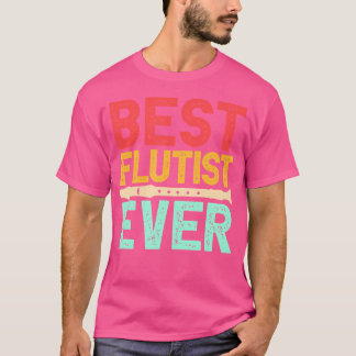 Beste fluitist ooit Marching Band Instrument Flute T-shirt