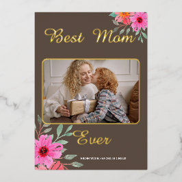 Beste Folie van de Foto van Mam Ever Folie Feestdagenkaart
