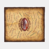 Beste Football Coach-cadeaus, handtekeningen van A Fleece Deken (Voorkant (Horizontaal))