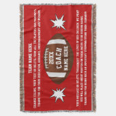 Beste Football Coach-cadeaus, persoonlijke banket Deken (Voorkant Verticaal)