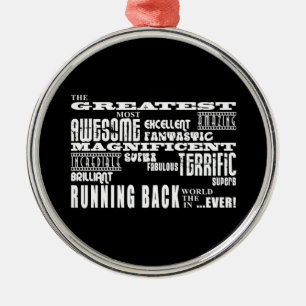 Beste Football met back-upback-upback Metalen Ornament