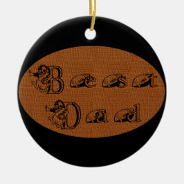 Beste Football van papa Keramisch Ornament