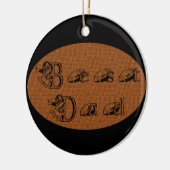 Beste Football van papa Keramisch Ornament (Links)