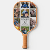 Beste foto-collage ooit van opa pickleball paddle (Achterkant)