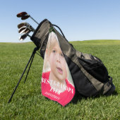 Beste foto opa golfhanddoek (Groen)
