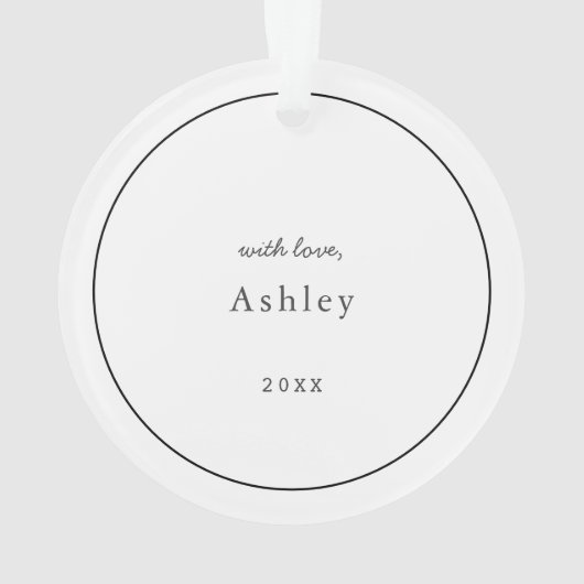 Beste foto van pa Ever minimalistisch Ornament (achterkant)