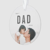 Beste foto van pa Ever minimalistisch Ornament (voorkant)