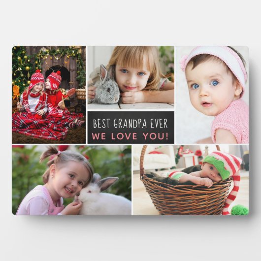 Beste fotocollage op opa Ever Fotoplaat (voorkant)