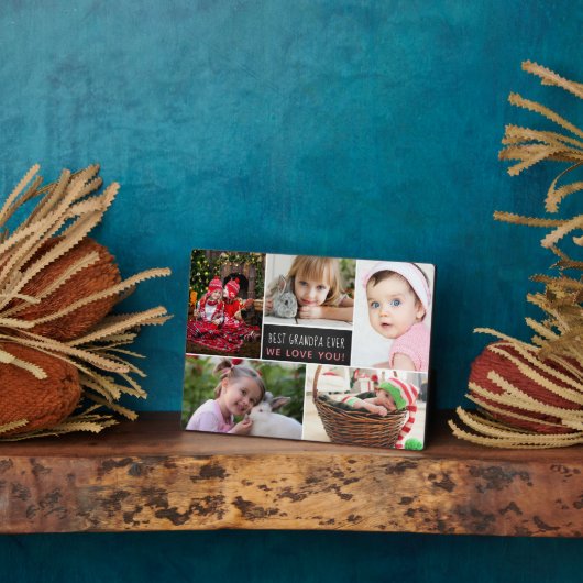 Beste fotocollage op opa Ever Fotoplaat (Zijkant)
