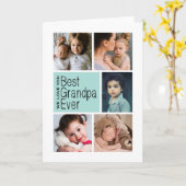 Beste fotocollage op opa Ever Kaart (Gele Bloem)