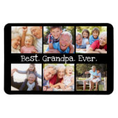 Beste fotocollage van opa ooit in het zwarte moder magneet (Horizontaal)