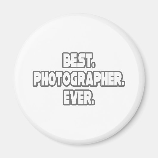 Beste fotograaf ooit magneet (Voorkant)