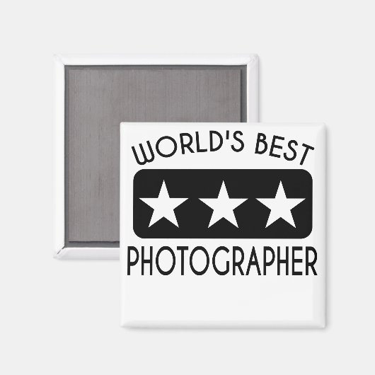 Beste fotograaf ter wereld magneet (Voorkant / Achterkant)