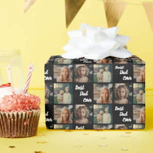 Beste foto's van vader en kind ontwerpen cadeaupapier