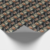 Beste foto's van vader en kind ontwerpen cadeaupapier (Hoek)