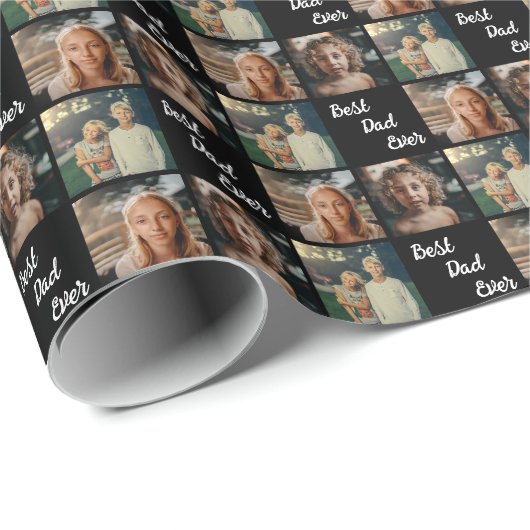 Beste foto's van vader en kind ontwerpen cadeaupapier (Rol Hoek)