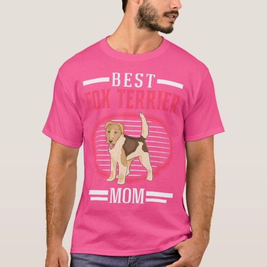 Beste Foxterrier Mom Wirehaired Fox Terrier T-shirt (Voorkant)