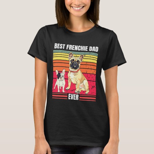 Beste franchie pap ooit zonnebank actief t-shirt (Voorkant)