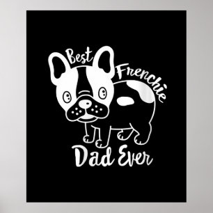 Beste franchie vader ooit Franse Bulldog Gift Poster