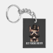Beste franchie vader ooit op maat sleutelhanger (Voorkant Links)