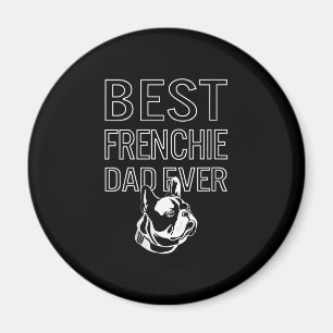 Beste franchie vader van papa Franse bulldog Gift Magneet