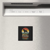 Beste franchise papa ooit retro zonsondergang magneet (Insitu (Vaatwasser))