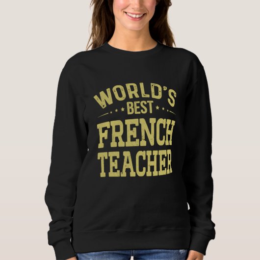 Beste Franse leraar ter wereld Functieomschrijving Trui (Voorkant)