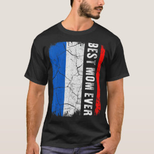 Beste Franse mama ooit Franse vlag Moederdag T-shirt