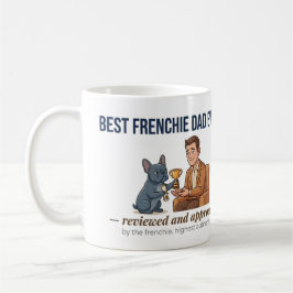 Beste Franse Papa Ooit Funny Dog Dad Award Mok