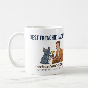 Beste Franse Papa Ooit Funny Dog Dad Award Mok