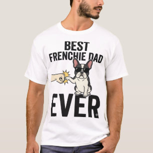 Beste Franse Papa Ooit Grappig Bulldog Shirt Ontwe