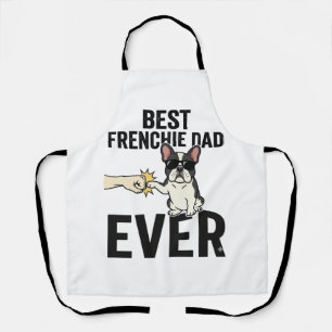 Beste Franse papa ooit grappig Bulldog Shirt ontwe Schort