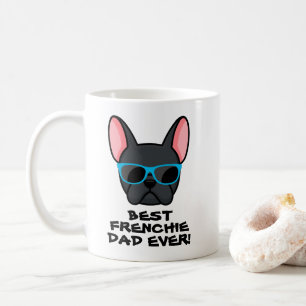Beste Franse Papa Vaderdag Zwarte Franse Bulldog Koffiemok