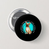 beste franse vader ooit franse bulldog vader hond ronde button 5,7 cm (Voorkant /achterkant)