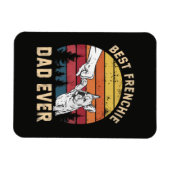 Beste Franse vader ooit Retro Magneet (Horizontaal)
