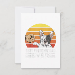 Beste Franse vader ooit voor bulldog lover papa ho RSVP Kaartje
