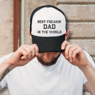  Beste Freakin' Dad In De Wereld Trucker Hat Pet