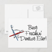 Beste Freakin Dentist Ever Briefkaart (Voorkant / Achterkant)