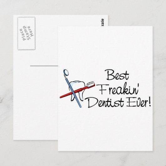 Beste Freakin Dentist Ever Briefkaart (Voorkant / Achterkant)