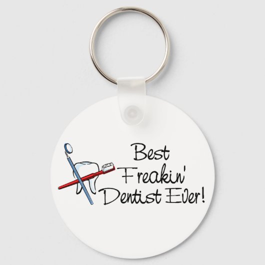 Beste Freakin Dentist Ever Sleutelhanger (Voorkant)