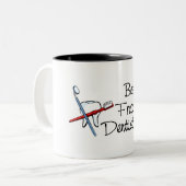 Beste Freakin Dentist Ever Tweekleurige Koffiemok (Voorkant links)