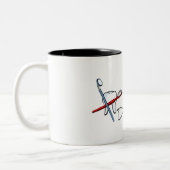 Beste Freakin Dentist Ever Tweekleurige Koffiemok (Links)