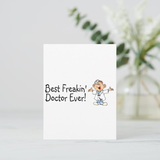 Beste Freakin Doctor ooit Briefkaart (Staand voorkant)