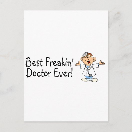 Beste Freakin Doctor ooit Briefkaart (Voorkant)