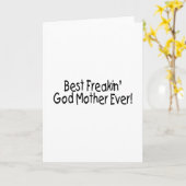 Beste Freakin God Moeder 2 Kaart (Gele Bloem)