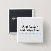 Beste Freakin God Vader ooit Vierkante Button 5,1 Cm (Voorkant /achterkant)